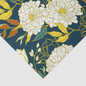 Blume und Blätter-Musterverpackungspapier Seidenpapier (Detail)