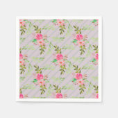 Blume und Blätter Papier Napkins Serviette (Vorderseite)