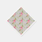 Blume und Blätter Papier Napkins Serviette (Ecke)