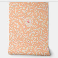 Blume und Blätter, Pfirsichfarben