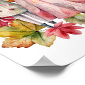 Blume und Blätter Poster (Ecke)