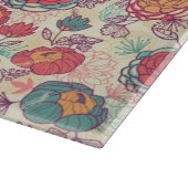 Blume und Blätter Schneidebrett (Ecke)