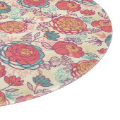 Blume und Blätter Schneidebrett (Ecke)