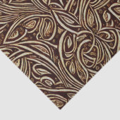 Blume und Blätter Scrolls in Holzdekoupage Seidenpapier (Detail)