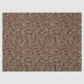 Blume und Blätter Scrolls in Holzdekoupage Seidenpapier (Vorderseite)