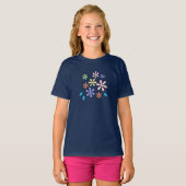 Blume und Blätter T-Shirt (Vorne ganz)