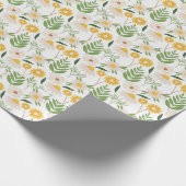 Blume und Blätter Umschlagpapier Geschenkpapier (Ecke)