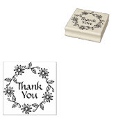 Blume und Blätter Vielen Dank Gummistempel (Stempel)