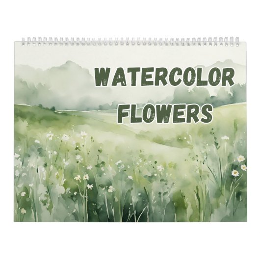 Blume und Blume Wasserfarben im Mendrisiotto Kalender (Titelbild)