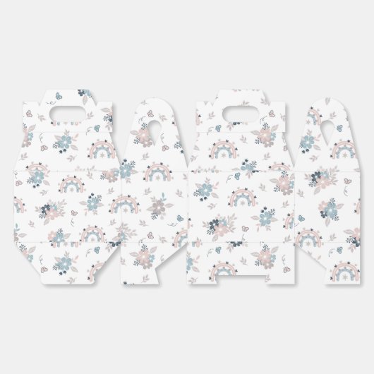 Blume und Boho Nahtloses Muster Geschenkschachtel (Ungeklappt)