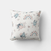 Blume und Boho Nahtloses Muster Kissen (Vorderseite)