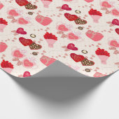 Blume und Bonbons Geschenkpapier (Ecke)