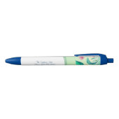 Blume und Border Pen Kugelschreiber (Oberseite)