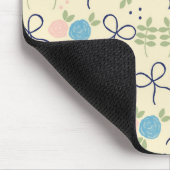 Blume und Bow Mousepad (Ecke)