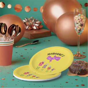 Blume und Bugs Baby Duschpapier Teller