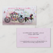 Blume und Butterfliegen 3 Visitenkarte (Vorne/Hinten)