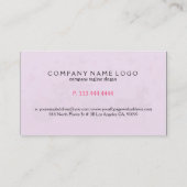 Blume und Butterfliegen 3 Visitenkarte (Rückseite)