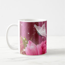 Blume und Butterfly-Kaffee-Cup Kaffeetasse
