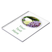 Blume und Butterfly Notizblock (Linke Seite)