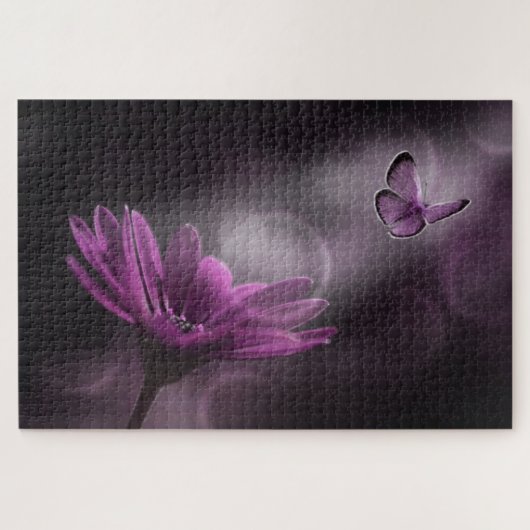 Blume und Butterfly Puzzle (Horizontal)