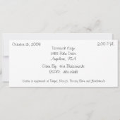 Blume und Champagne Bridal Dusche Einladungen (Rückseite)