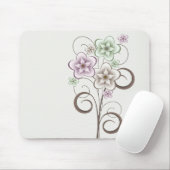Blume und Curls Mousepad (Mit Mouse)