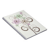 Blume- und Curls-Notebook Notizblock (Rechte Seite)