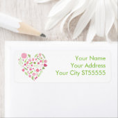 Blume und Dampf Herzrosa und grün (Insitu)