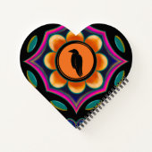 Blume und das Raven-Notebook Notizblock (Rückseite)