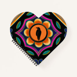 Blume und das Raven-Notebook Notizblock