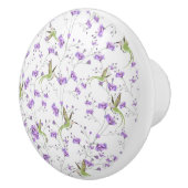 Blume und die Erschütterung von Vögeln Keramikknauf (Rechts)