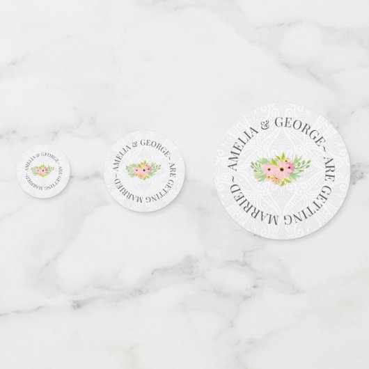 Blume und Dosen Konfetti (Rückseiten)