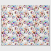 Blume und Drachenfliegerpapier Geschenkpapier (Flach)