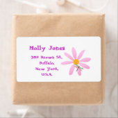 Blume und Dragonfly-Sticky-Etikett (Insitu)