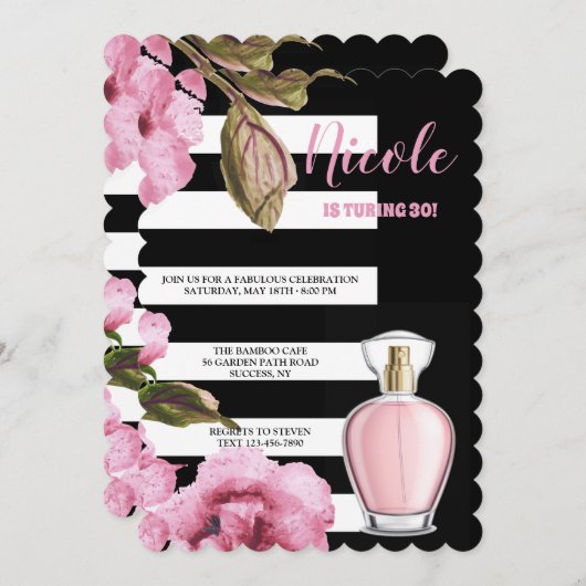 Blume und Duft Einladung (Vorne/Hinten)