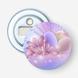 Blume und Eier auf farbenfrohen pastellfarbenen Un Flaschenöffner