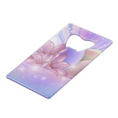 Blume und Eier auf farbenfrohen pastellfarbenen Un Geldbeutel Flaschenöffner (Vorderseite Schrägansicht)