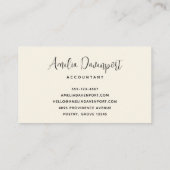 Blume und Eiffelturm im Pariser Muster Visitenkarte (Rückseite)