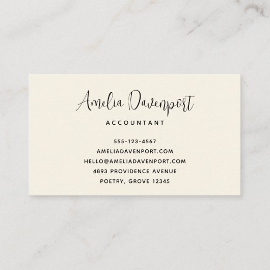 Blume und Eiffelturm im Pariser Muster Visitenkarte (Rückseite)