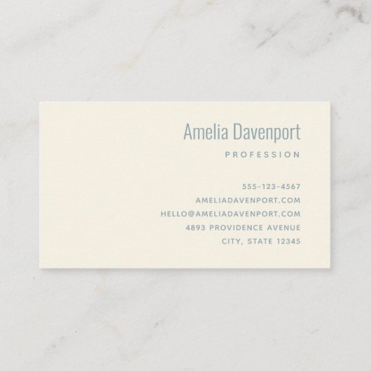 Blume und Eiffelturm im Pariser Muster Visitenkarte (Rückseite)