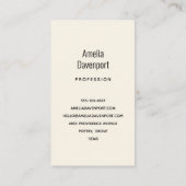 Blume und Eiffelturm im Pariser Muster Visitenkarte (Rückseite)