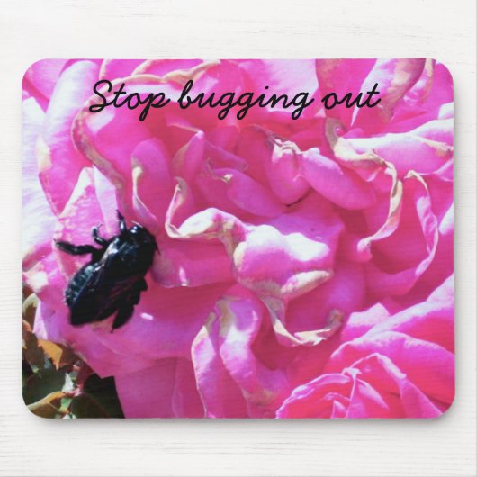 Blume und ein Fehler_ Mousepad (Vorne)