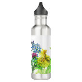 Blume und ein Kronleuchter Fairy Aquarell Edelstahlflasche (Links)