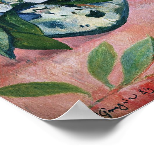 Blume und eine japanische Zeitschrift, 1889 Poster (Ecke)