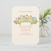 Blume und Einladung (Stehend Vorderseite)