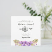 Blume und Einladungs-Card-Designvorlagen Einladung (Stehend Vorderseite)