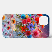Blume und Eiskristalle Case-Mate iPhone Hülle (Rückseite (Horizontal))