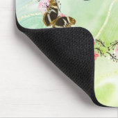 Blume und eleganter Hintergrund Mousepad (Ecke)
