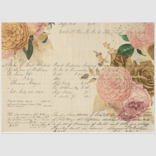 Blume und Ephemera Design Serie #10 Seidenpapier (Vorderseite)