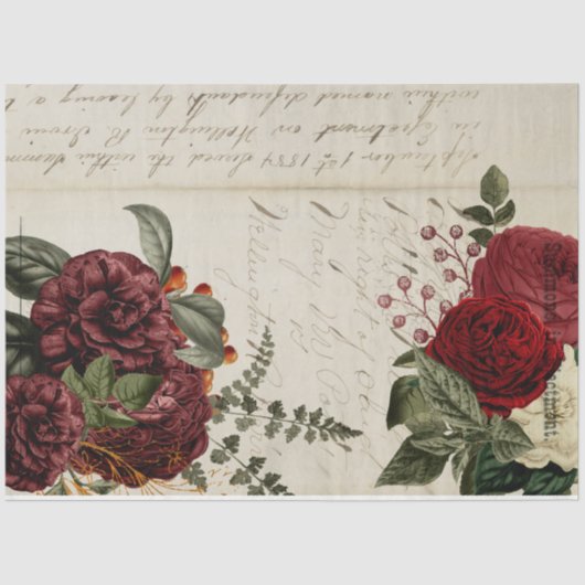 Blume und Ephemera Design Serie #14 Seidenpapier (Vorderseite)